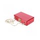 YOUTH UNION WOMEN ACRYLIC EVENING BAGS PURSES CLUTCH VINTAGE BANQUET HANDBAG - RED HEART